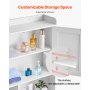 Over The Toilet Storage Cabinet for Bathroom with Adjustable Shelf White 66" H