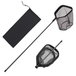 extended handle fishing net Landing with Telescoping Pole, Deep Netting with Small Mesh Hole, Aluminum Full to 35.4 Inches : Sports & Outdoors From largemouth bass to inshore redfish and trout the net opening of 16 wide x 19 long x 11 deep can accommodate a wide variety of fish species NEWEEN Fishing Net Fish Landing