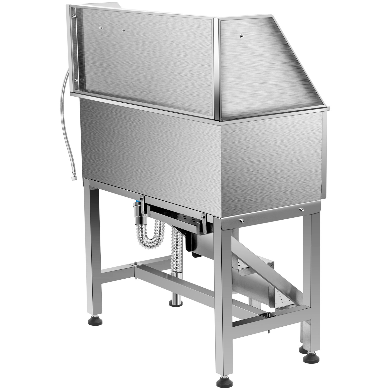 VEVOR Pet Dog Grooming Bath Tub Dog Wash Tub 38"L Stainless Steel Shower Salon