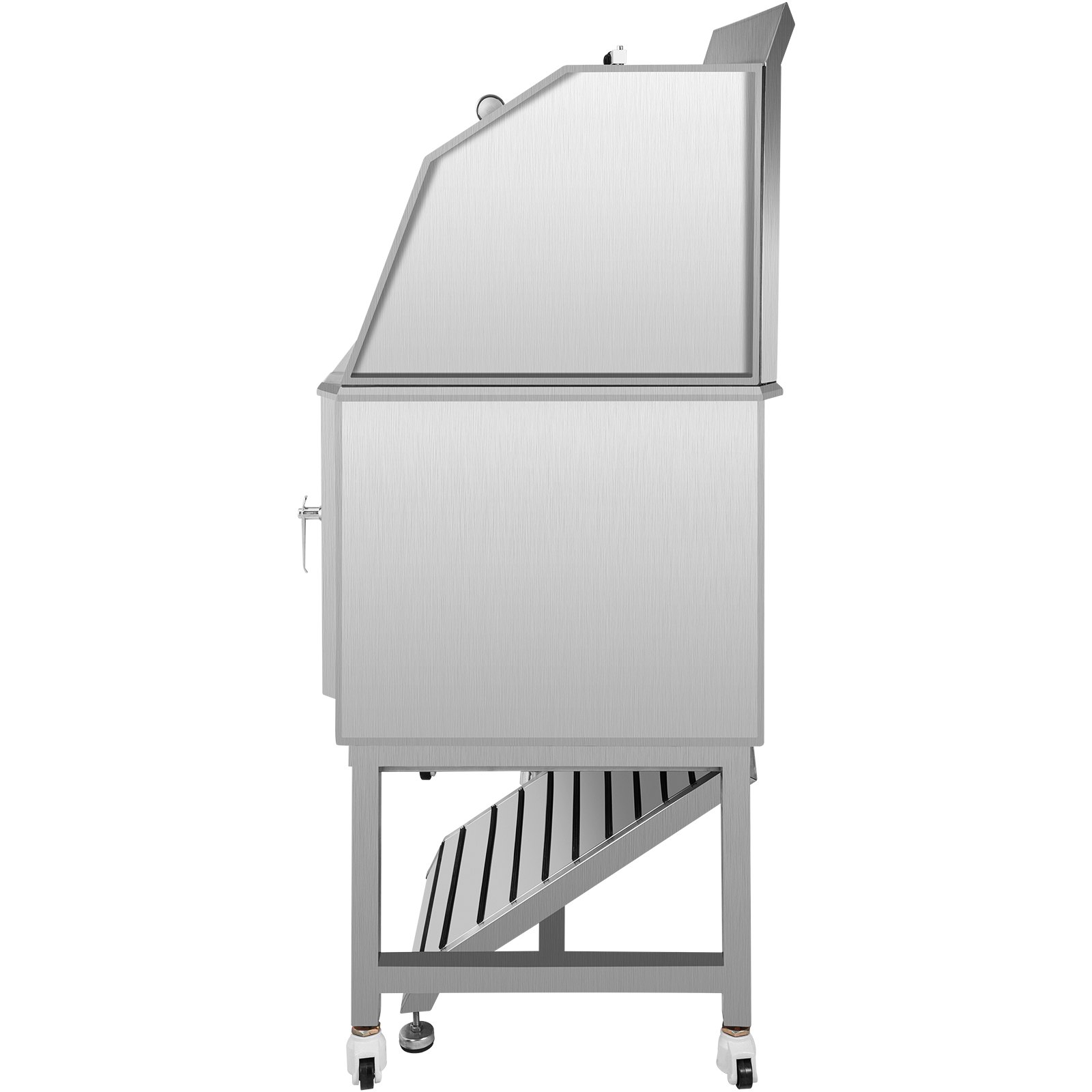 VEVOR Dog Grooming Tub, 50" R Pet Wash Station, Professional Stainless Steel Pet Grooming Tub Rated 330LBS Load Capacity, Non-Skid Dog Washing Station Comes with Ramp, Faucet, Sprayer and Drain Kit