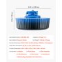VEVOR Ceramic Cat Water Fountain, 2.1 L Cupcake Pet Fountain, Porcelain Cat Water Dispenser with Ultra-Quiet Pump, 360° Drinking Area and Multi-Layer Filtration System, for Cats & Dogs Drinking(Blue)