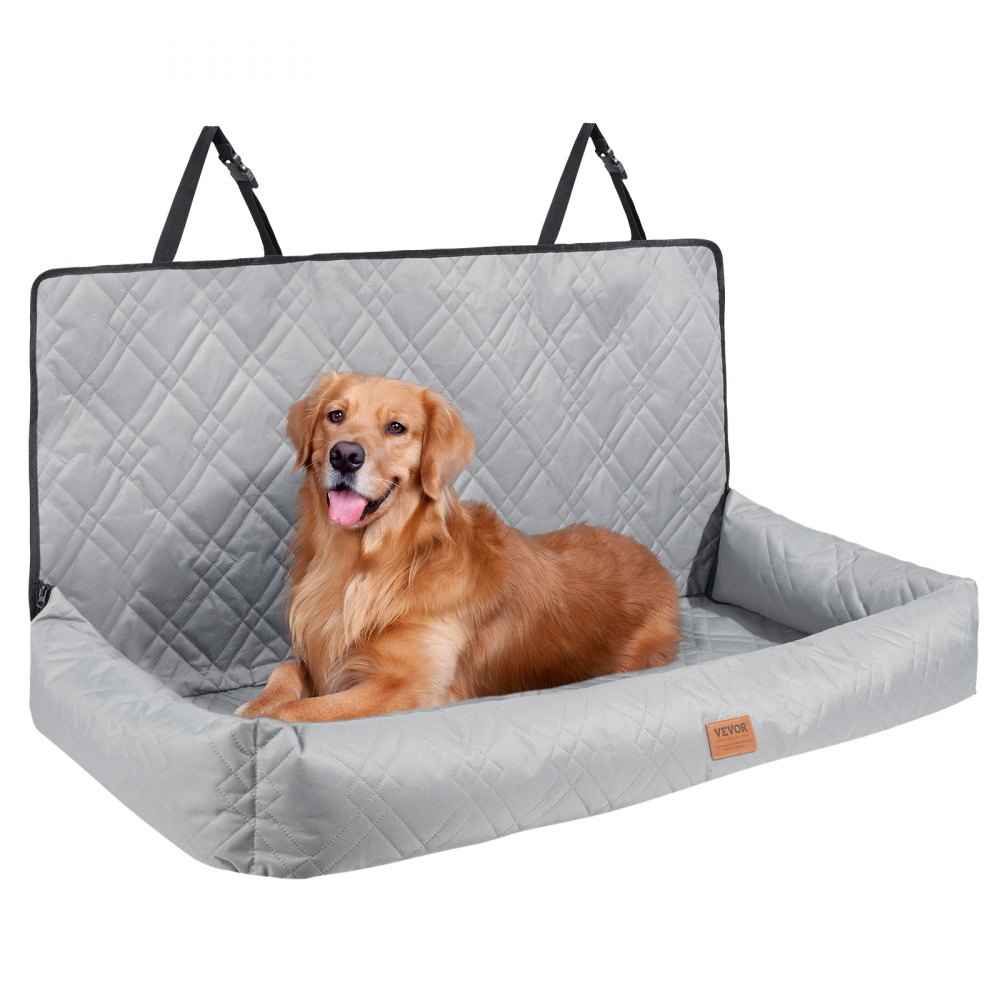 VEVOR Dog Booster Car Seat Assento de carro para animais de estimação para cães de médio e grande porte até 100 libras, cinza