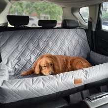 Siège d'auto pour chien VEVOR Siège d'auto pour chien de taille moyenne et grande jusqu'à 100 lb Gris