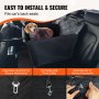 VEVOR Dog Booster Car Seat Pet Car Seat for S M L Dogs up to 40 lbs Black