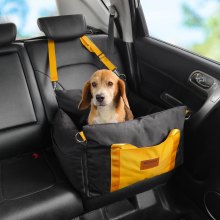 Siège d'auto pour chien VEVOR Siège d'auto pour animaux de compagnie pour petit chien jusqu'à 25 lb Noir