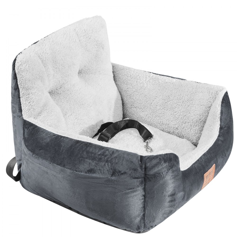 VEVOR Dog Booster Car Seat Pet Car Seat for Small Dog up to 9.1 kg Dark Gray