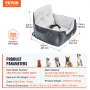 VEVOR Dog Booster Car Seat Pet Car Seat for Small Dog up to 9.1 kg Dark Gray