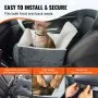 VEVOR Dog Booster Car Seat Pet Car Seat for Small Dog up to 9.1 kg Dark Gray