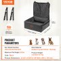 VEVOR Dog Car Seat, Dog Booster Seat for Car with A Storage Pocket, Clip-On Safety Leash, Sponge and PP Cotton Filling, Dog Car Bed for Small & Medium Dog up to 40lbs, Black