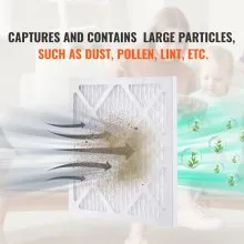 Prefiltros protectores VEVOR, paquete de 5, repuesto de filtro de aire de 15,75 x 15,75 pulgadas, filtros de etapa 1 de alta eficiencia compatibles con BlueDri y depurador VEVOR, purificadores de aire, equipos de restauración de daños por agua