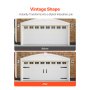 Decorative Magnetic Garage Door Hardware Kit Accents 4 Hinges 2 Handles Black