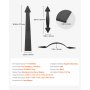 VEVOR Magnetic Garage Door Hardware Kit, Decorative Garage Door Hinges Handles, Black Carriage House Accents, No Installation Needed, 4 Hinges and 2 Handles for Barn Gate Curb Appeal