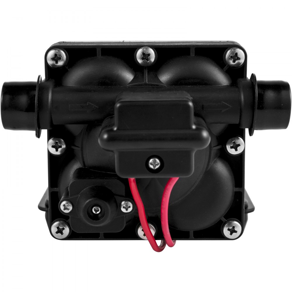 VEVOR Färskvattenpump, 12 V självsugande sprutpump, 4 GPM husbilsvattenpump, med tryckbrytare 55 PSI självsugande vattenpump, avtagbar sil 12V membranpump för husbil, husbil, marin, båt, gräsmatta