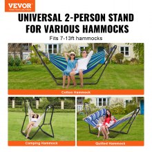 VEVOR Steel Hammock Stand 450lbs Capacity Hammock Frame Fits 6.9-12.8ft Hammocks