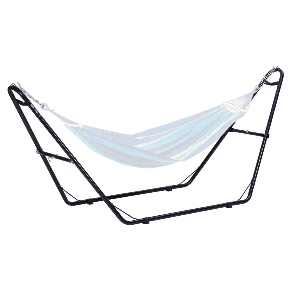 VEVOR - Soporte universal para hamaca para 2 personas, ajustable, resistente, con capacidad de 250 kg, compatible con hamacas de 2,4 a 4 m, para exteriores e interiores, portátil, con cadena, gancho y bolsa de transporte.