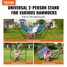 VEVOR Steel Hammock Stand 550 lbs Capacity Hammock Frame Fits 8-13 ft Hammocks