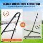 VEVOR Steel Hammock Stand 550lbs Capacity Hammock Frame Fits 7.5-13.5ft Hammocks