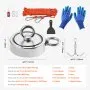 VEVOR Magnet Fishing Kit, 1700 LBS/771 Kg Double-Sided Pulling Force Strong Magnet Fishing Kit, Rare Earth Neodymium Magnetic Fishing Kit Includes Grappling Hook, Heavy Duty Rope, Gloves and Eyebolt