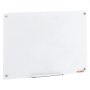 VEVOR Magnetic Glass Whiteboard, Dry Erase Board 900 x 600 mm, Wall-Mounted Large White Glassboard Frameless, with Marker Tray, an Eraser and 2 Markers, White