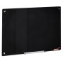 VEVOR Magnetic Glass Whiteboard, Dry Erase Board 36"x24", Wall-Mounted Large White Glassboard Frameless, with Marker Tray, an Eraser and 2 Markers, Black