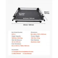 Sliding Truck Bed Organizer 68 x 48-Inch 1000 lbs Truck Bed Storage Drawer