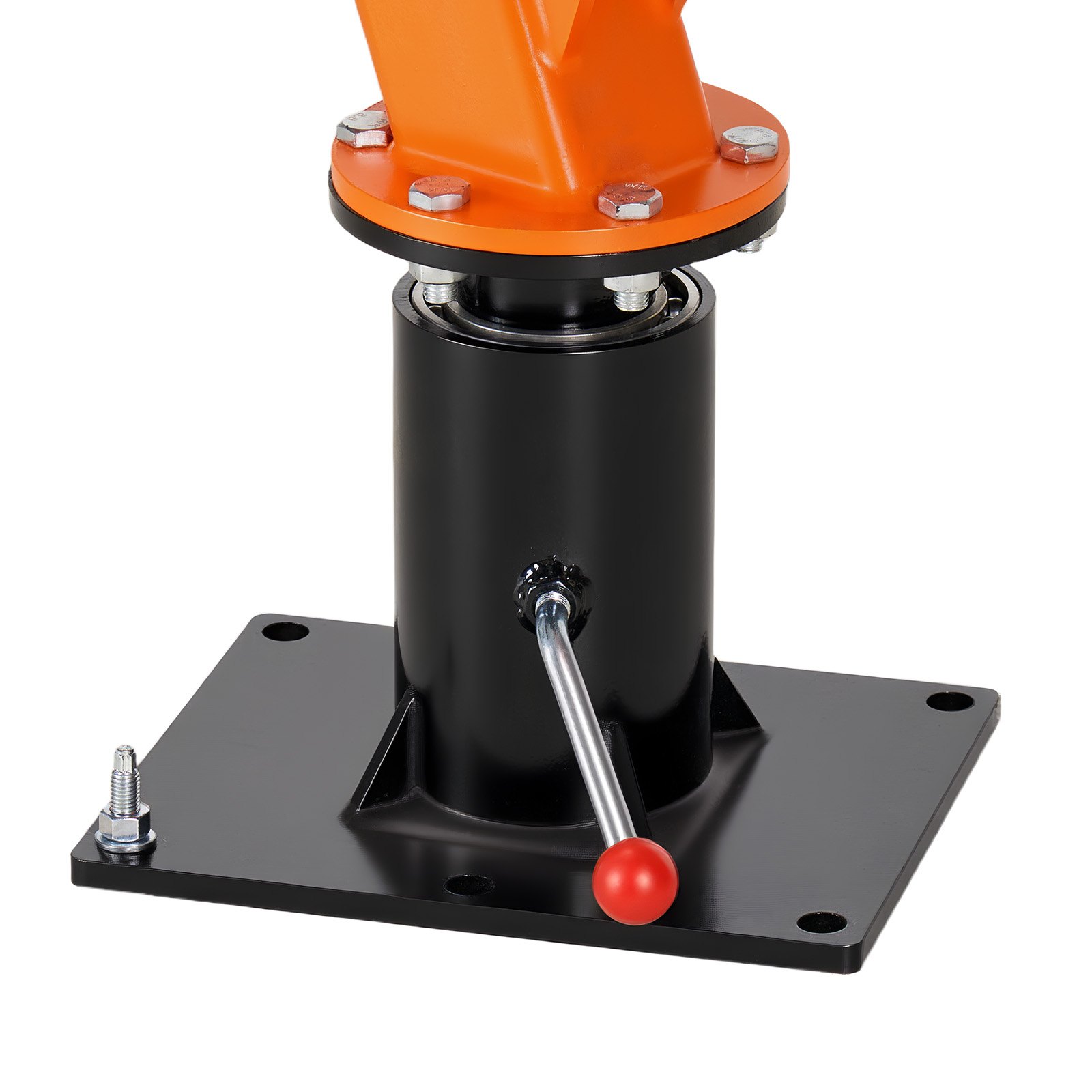 VEVOR Truck Crane, 907.2 kg Manual Pickup Truck Crane Truck-Mounted with Hand Winch & 12T Hydraulic Jack, 360° Rotating Telescopic Boom, Foldable Truck Bed Jib for Machine Lumber Equipment Lifting
