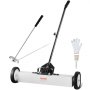 Măturător magnetic VEVOR de 24 inch cu roți Instrument magnetic telescopic de preluare