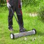 VEVOR 24-Inch Magnetic Sweeper with Wheels, 50 lbs Capacity, with Telescoping Magnetic Pickup Tool, Adjustable Handle, Magnetic Pickup Sweeper to Pick Up Nails and Screws, for Workshop, Garage, Yard
