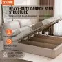 VEVOR Bed Lift 59x71 in Compatible Bed Size 154 lbs Load DIY Wall Bed Hardware