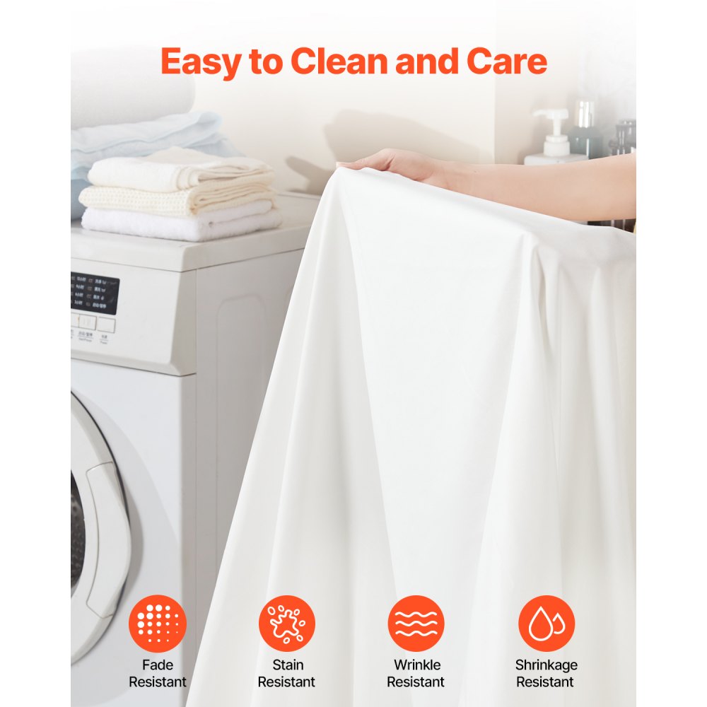 VEVOR 4-Piece Bed Sheet Set - King Size, 100% Brushed Microfiber Bedding Set with 2 Pillowcases, 1 Flat Sheet & 1 Fitted Sheet, Breathable & Wrinkle-Resistant Luxury Bed Sheets for Hotels, Bedrooms