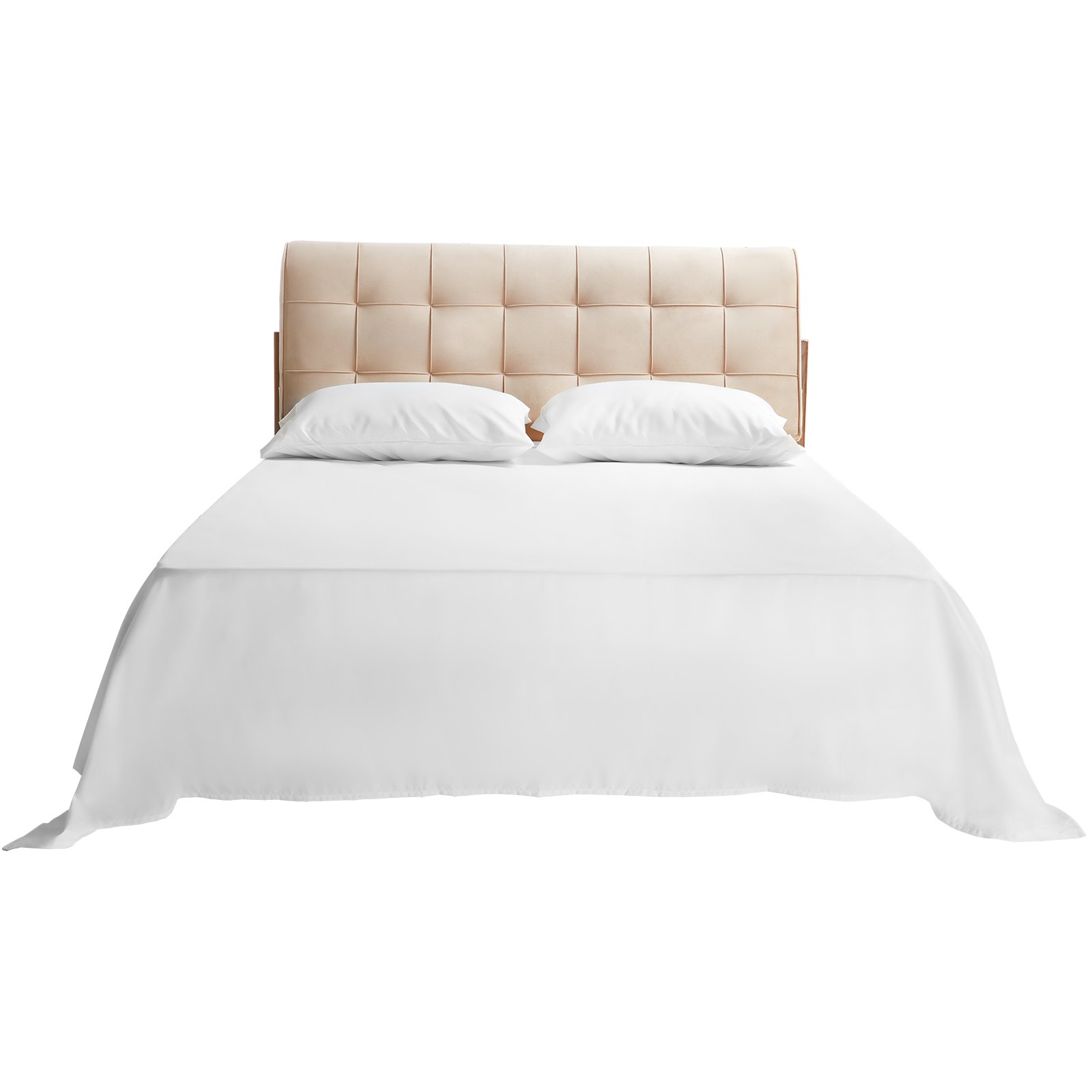 VEVOR 4-Piece Bed Sheet Set - King Size, 100% Brushed Microfiber Bedding Set with 2 Pillowcases, 1 Flat Sheet & 1 Fitted Sheet, Breathable & Wrinkle-Resistant Luxury Bed Sheets for Hotels, Bedrooms