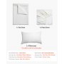 VEVOR 4-Piece Bed Sheet Set - Queen Size, 100% Brushed Microfiber Bedding Set with 2 Pillowcases, 1 Flat Sheet & 1 Fitted Sheet, Breathable & Wrinkle-Resistant Luxury Bed Sheets with 16" Deep Pocket