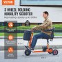 VEVOR Scooter de mobilité robuste à 3 roues pour personnes âgées, longue portée de 12 milles, 330 LBS