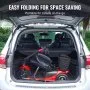VEVOR 3 Wheel Folding Mobility Scooter for Adults & Seniors, Heavy-Duty Electric Powered Mobility Scooter & 12 Mile Long Range, All Terrain Travel Wheelchair with 9° Climbing Capacity, 265lb Capacity