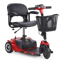 VEVOR Scooter de mobilité pliable à 3 roues pour adultes et personnes âgées, scooter de mobilité électrique robuste et longue portée de 12 miles, fauteuil roulant de voyage tout terrain avec capacité d'escalade de 9°, capacité de 265 lb