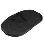 black carrying case for VEVOR trade show counter, oval-shaped with a handle.