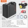 VEVOR Fuel Transfer Pump, 12V DC 38 L/min(10 GPM) 186W(1/4 HP), Portable Electric Diesel Transfer Pump with Automatic Shut-Off Fuel Nozzle, High Flow, Long Inlet & Outlet Hose for Diesel, Kerosene, Transformer Fuel