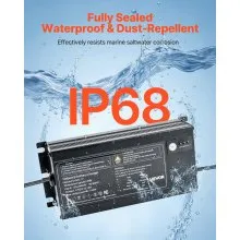 1-Bank 10A 12V Smart Marine Battery Charger Onboard IP68 Waterproof Boat RV