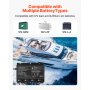 4-Bank 10A 12V Smart Marine Battery Charger Onboard IP68 Waterproof Boat RV