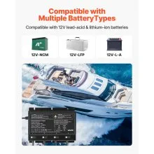 4-Bank 10A 12V Smart Marine Battery Charger Onboard IP68 Waterproof Boat RV