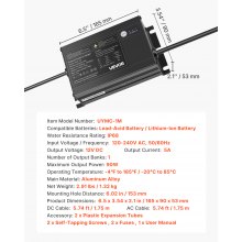 1-Bank 5A 12V Smart Marine Battery Charger Onboard IP68 Waterproof Boat RV Yacht