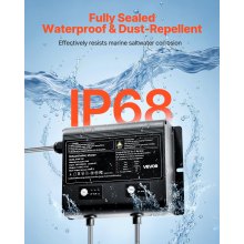 2-Bank 5A 12V Smart Marine Battery Charger Onboard IP68 Waterproof Boat RV Yacht