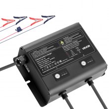 2-Bank 5A 12V Smart Marine Battery Charger Onboard IP68 Waterproof Boat RV Yacht