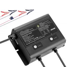 2-Bank 5A 12V Smart Marine Battery Charger Onboard IP68 Waterproof Boat RV Yacht