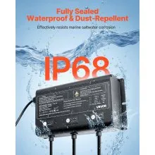 3-Bank 5A 12V Smart Marine Battery Charger Onboard IP68 Waterproof Boat RV Yacht