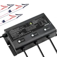 3-Bank 5A 12V Smart Marine Battery Charger Onboard IP68 Waterproof Boat RV Yacht