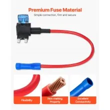 VEVOR 12V Car Add-a-Circuit Fuse Tap 24 Pcs Mini ATO ATC ATM Blade Fuse Holder