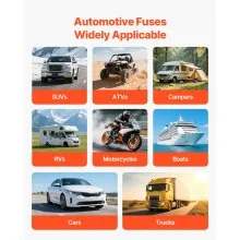 VEVOR 12V Car Add-a-Circuit Fuse Tap 24 Pcs Mini ATO ATC ATM Blade Fuse Holder