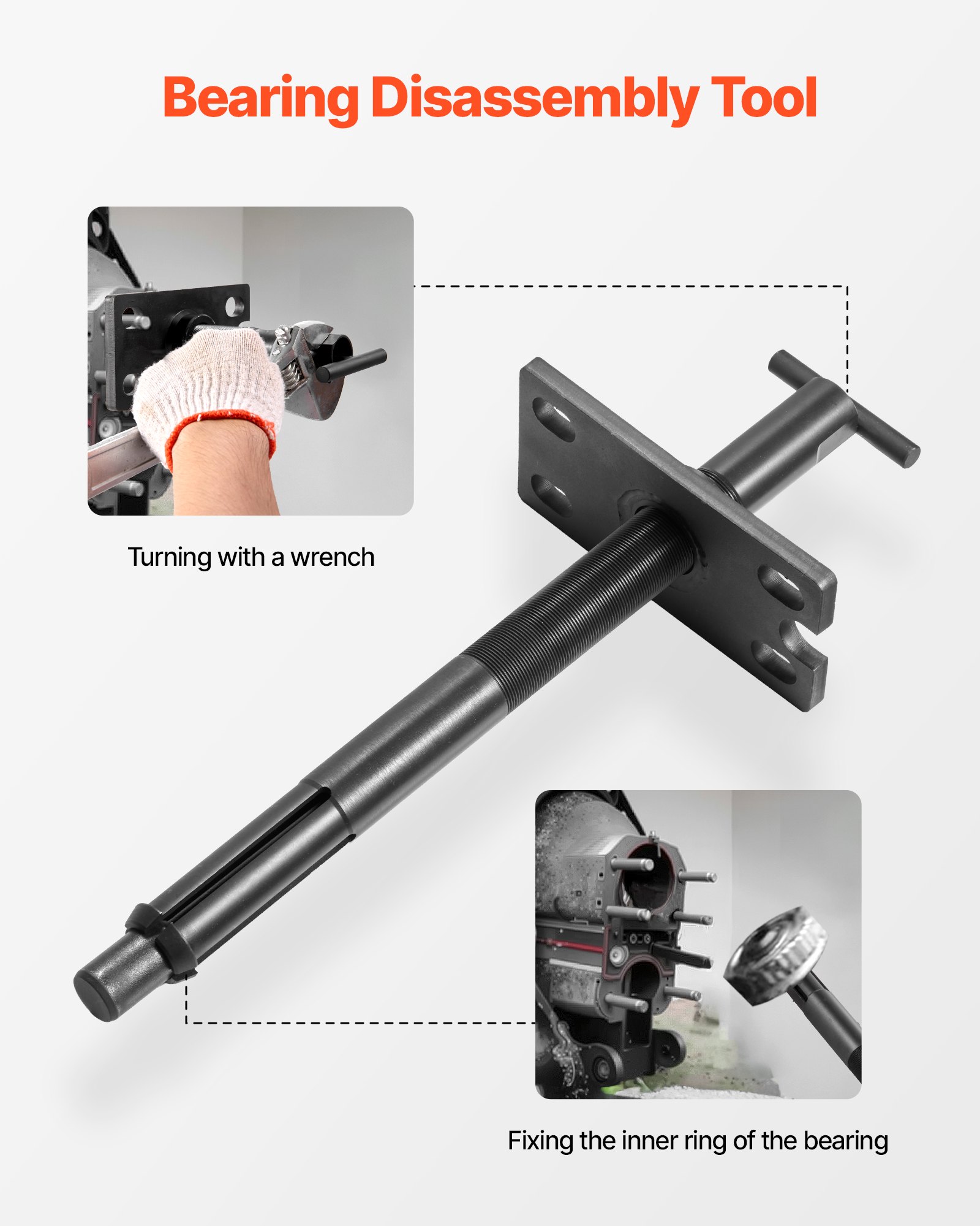 VEVOR Mercruiser Alignment Tool & Gimbal Bearing Puller Set, Compatible with Mercruisers, OMC, Volvo Cobra Bell Housings, Engine Alignment Bearing Puller Seal Bellow Expander Tools Puller Installer
