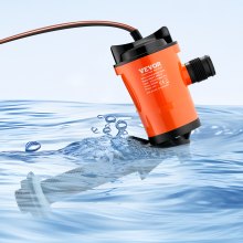 VEVOR Livewell Pump for Boat 12V 800 GPH 90°Livewell Aerator Pump Baitwell Pump